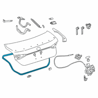 OEM 2019 Toyota Avalon Weatherstrip Diagram - 64461-07060