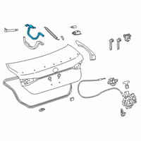 OEM Toyota Avalon Hinge Diagram - 64510-07020