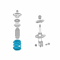 OEM 2010 GMC Terrain Coil Spring Diagram - 20827083