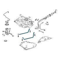 OEM 2020 Toyota C-HR Tank Strap Diagram - 77602-F4010