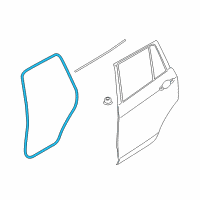 OEM 2017 BMW X3 Door Weatherstrip, Rear Diagram - 51-22-7-300-249