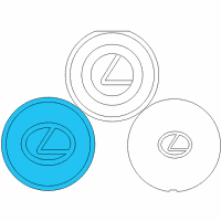 OEM Lexus GS300 Ornament Sub-Assy, Wheel Hub Diagram - 42603-30370
