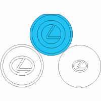 OEM 2003 Lexus GS300 Ornament Sub-Assy, Wheel Hub Diagram - 42603-30480