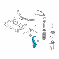 OEM Infiniti M56 Spindle-KNUCKLE, LH Diagram - 40015-EG000