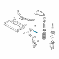 OEM 2009 Infiniti FX50 Bolt Diagram - 54550-EG00D