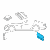 OEM Dodge Viper Engine Controller Module Diagram - 5035394AF