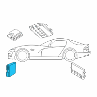 OEM Dodge Viper Module-Door Diagram - 68353603AB