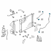 OEM 2001 Nissan Maxima Clamp Diagram - 21639-7990A