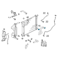 OEM 2014 Nissan Versa Clamp Diagram - 92527-1HB3A