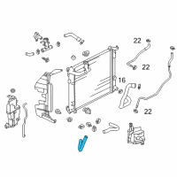 OEM 2017 Nissan Versa Note Hose - Auto Transmission Oil Cooler Diagram - 21632-3AA3A