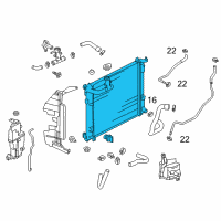 OEM 2012 Nissan Versa Radiator Assy Diagram - 21460-3VB3A