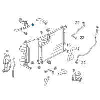 OEM 2018 Nissan Versa Clamp Diagram - 21518-7990A