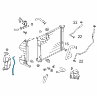 OEM 2018 Nissan Versa Hose-Reservoir Tank Diagram - 21741-1HS3B