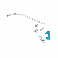 OEM 2011 Honda Accord Link, Left Rear Stabilizer Diagram - 52325-TA0-A01
