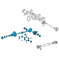 OEM 2018 Lexus LX570 Carrier Assembly, Differential Diagram - 41110-60C40