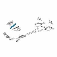 OEM 2008 Cadillac STS Manifold Gasket Diagram - 12576263