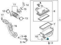 OEM 2019 Toyota Avalon Filter Case Grommet Diagram - 17769-25030