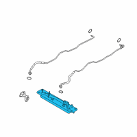 OEM 2012 BMW X5 Transmission Oil Cooler Heat Exchanger Diagram - 17-21-7-553-389