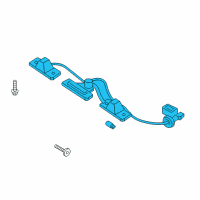 OEM Hyundai Santa Fe Sport Lamp Assembly-License Plate Diagram - 92501-2W030