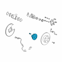 OEM 2013 Honda Accord Bearing Assembly, Rear Hub U Diagram - 42200-T2A-A51