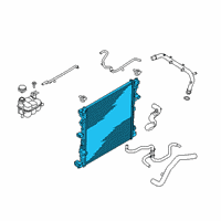 OEM 2021 Lincoln Aviator Radiator Diagram - L1MZ-8005-K