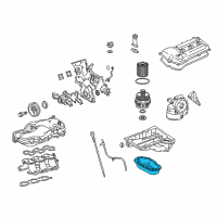 OEM 2017 Toyota 4Runner Lower Oil Pan Diagram - 12102-AD010