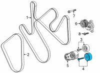 OEM 2020 GMC Sierra 2500 HD Idler Pulley Diagram - 12626075