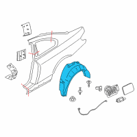 OEM 2017 BMW 440i Cover, Wheel Housing, Rear Right Diagram - 51-71-7-260-748