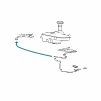 OEM 2008 Lexus GS460 Hose, Headlamp Cleaner, NO.4 Diagram - 85275-60340