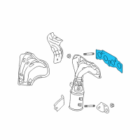 OEM 2010 Pontiac Vibe Gasket, Exhaust Manifold Diagram - 19185422