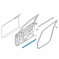 OEM 2022 Nissan Leaf Seal-Front Door Parting Diagram - 80838-3NF0A