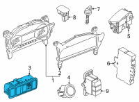 OEM Lincoln Aviator Fog Lamp Switch Diagram - LC5Z-11654-BA