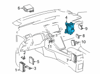 OEM Toyota Mirai Distribution Box Diagram - 82877-62010