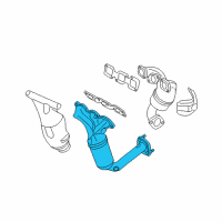 OEM 2006 Ford Fusion Manifold With Converter Diagram - 6E5Z-5G232-AA