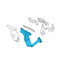 OEM 2006 Lincoln Zephyr Manifold With Converter Diagram - 6E5Z-5G232-AA