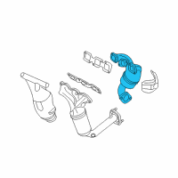 OEM 2006 Lincoln Zephyr Manifold With Converter Diagram - 6E5Z-5G232-AF