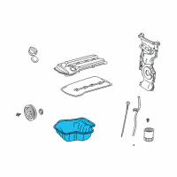 OEM 2004 Toyota Camry Lower Oil Pan Diagram - 12101-0H010