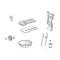 OEM Toyota Solara Oil Filter Union Diagram - 90904-04006