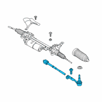 OEM 2021 Toyota GR Supra Tie Rod Assembly Diagram - 45460-WAA02