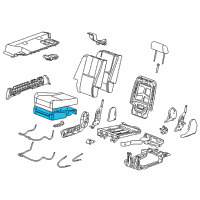 OEM Cadillac Escalade Seat Cushion Pad Diagram - 25816418