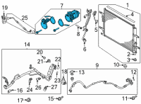 OEM 2020 Kia Niro EV Compressor Assembly Diagram - 97701K4000