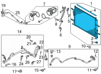 OEM Kia Niro EV CONDENSER Assembly-COOLE Diagram - 97606K4010