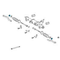 OEM Toyota Knuckle Nut Diagram - 90179-15001