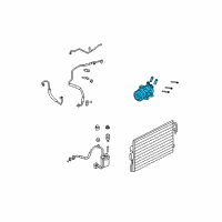 OEM 2010 Mercury Mariner Compressor Assembly Diagram - 8L8Z-19703-B