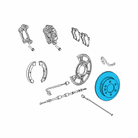 OEM 2009 Dodge Sprinter 2500 Brake Rotor Diagram - 68013764AA