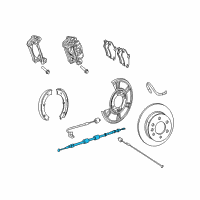 OEM 2009 Dodge Sprinter 2500 Cable-Parking Brake Diagram - 68090578AA