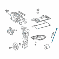 OEM 2019 Lexus ES300h Oil Dipstick Diagram - 1530125030