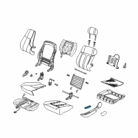 OEM 2000 Saturn LW1 Switch Asm, Front Seat Reclining *Light Oak Diagram - 22677353