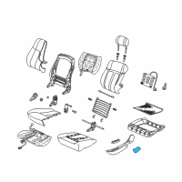 OEM Saturn LS Cover Asm, Front Seat Adjuster Bolt Finish *Medium Duty Dark.Pewter Diagram - 90595272