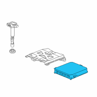 OEM 2003 Acura RSX Control Module, Engine (Rewritable) Diagram - 37820-PRB-A05